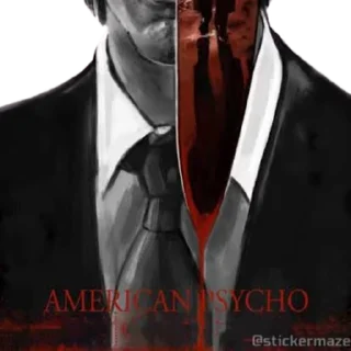 American psycho sticker 🩸