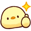 Telegram emojisi «Cute Chick» 👍