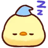 Емодзі Telegram «Cute Chick » 😴