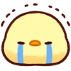 Telegram emoji «Cute Chick» 😭