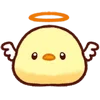 Telegram emojisi «Cute Chick» 😇