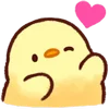 Telegram emoji «Cute Chick» ❤️