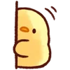 Telegram emojisi «Cute Chick» 👀