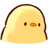 Telegram emojisi «Cute Chick» 😔