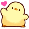 Telegram emojisi «Cute Chick» 👋