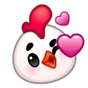 Емодзі Chick Emoji 😘