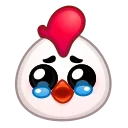 Стикер Chick Emoji  🥹