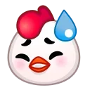 Стикер Chick Emoji  😓