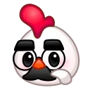 Стикер Chick Emoji  👨‍🦰