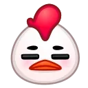 Стикер Chick Emoji  😞