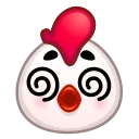 Стикер Chick Emoji  😵‍💫