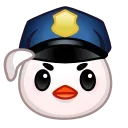 Емодзі Chick Emoji 👮‍♂