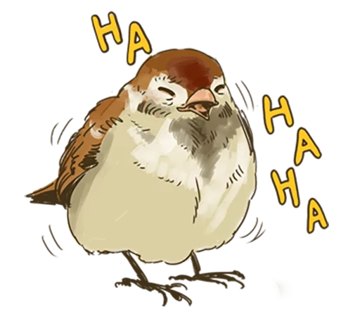 Chik Chirik the sparrow emoji 😂