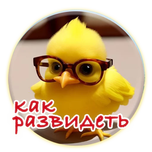 Telegram Sticker «Crazy Chicken! » 👀
