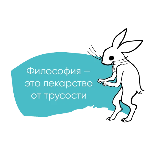 Telegram stiker «Chillosophy» 🐇