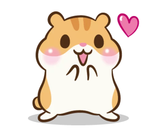 Telegram Sticker «Chloe the Hamster» ❤