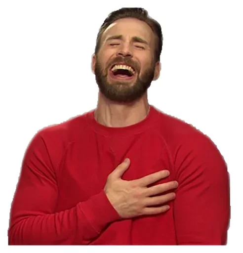 Chris Evans Emotions emoji 😗