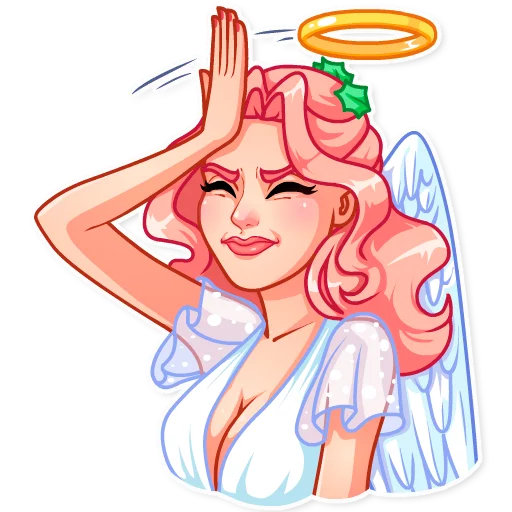 Telegram Sticker «Christmas Angel» 🤦‍♂️