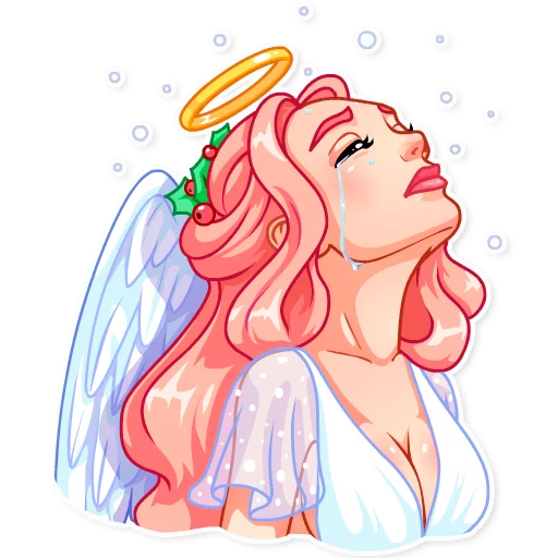 Стікер Christmas Angel 😢