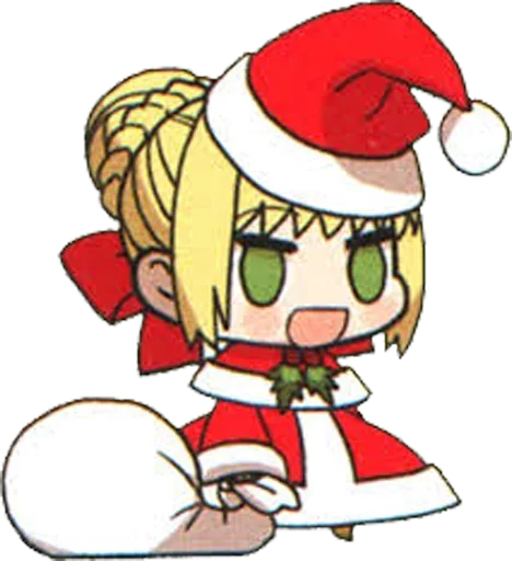 Стікери телеграм Christmas Anime