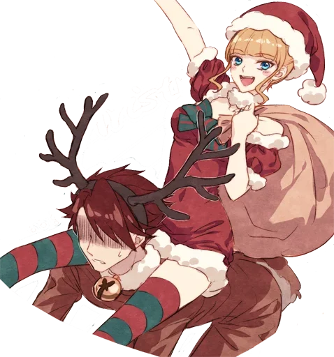 Эмодзи Christmas Anime 👓