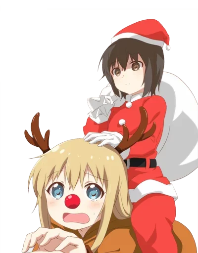 Емодзі Christmas Anime 👯‍♀️