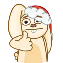 Christmas Bunny emoji 👍