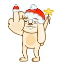 Christmas Bunny emoji 🖕