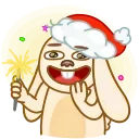 Christmas Bunny emoji 🤭