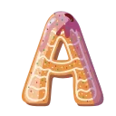 Емодзі телеграм Xmas Cookie Alphabet