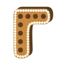 Емодзі телеграм Xmas Cookie Alphabet