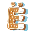 Емодзі Xmas Cookie Alphabet 🍪