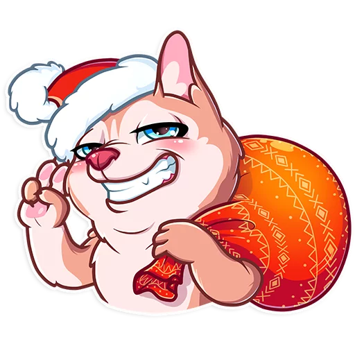Christmas Dog emoji 👋