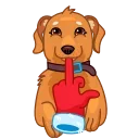 Сhristmas Dogs emoji 🖕