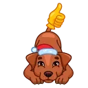 Емодзі телеграм Christmas Dogs | Новогодние собаки