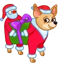 Емодзі Christmas Dogs | Новогодние собаки 😌