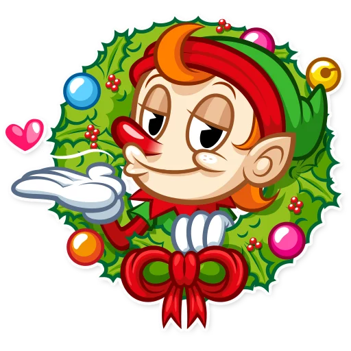 Telegram stickers Christmas Elf