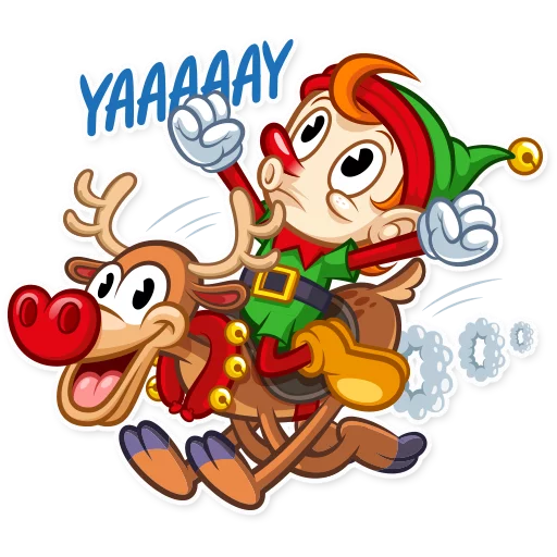Telegram Sticker «Christmas Elf» 😃