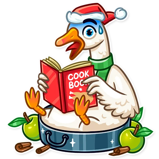 Емодзі Christmas Goose 😨