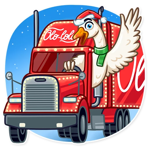 Стикер Telegram «Christmas Goose» 👋