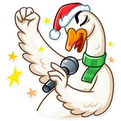 Емодзі Christmas Goose 😄