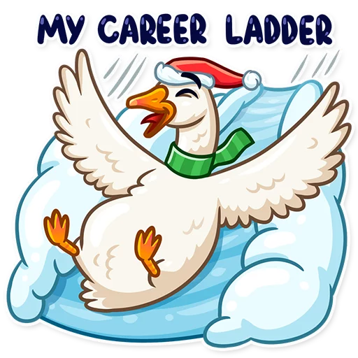 Telegram Sticker «Christmas Goose» 😄