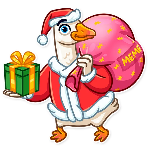 Емодзі Christmas Goose 🎅