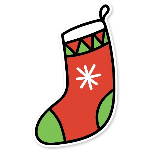 Christmas mood emoji 🧦
