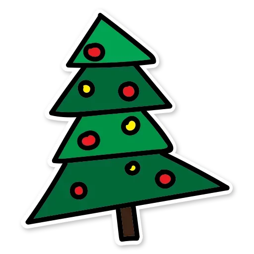 Christmas mood sticker 🌲