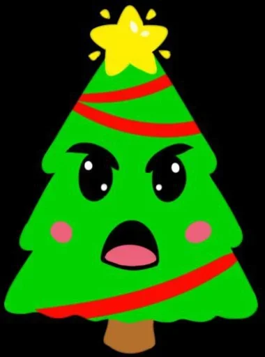 Стікер Telegram «Christmas Tree» 😤