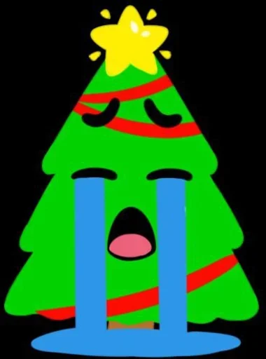 Telegram stiker «Christmas Tree» 😭