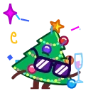 Емодзі Christmas Tree Emoji 😎