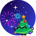 Емодзі Christmas Tree Emoji 🥳