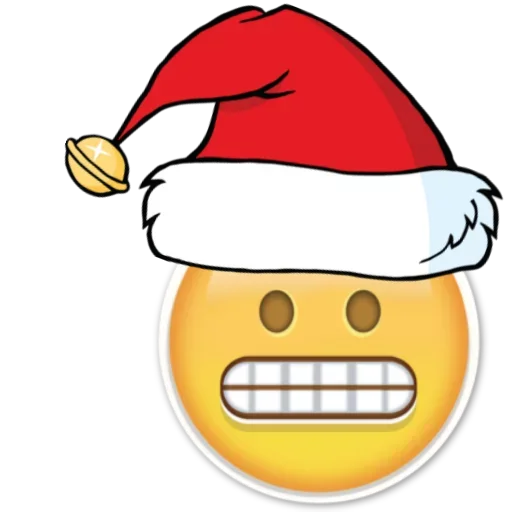 Стікер Emoji Christmas 😬